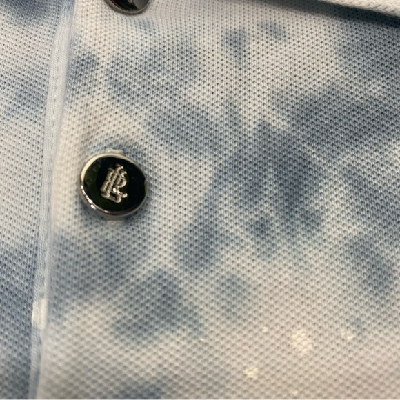 Lauren Ralph Lauren Black Label Paint Splatter Polo Collared Shirt Large Tie Dye - Picture 9 of 9